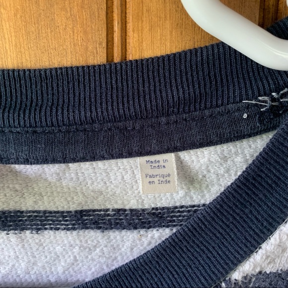 KNOWLEDGECOTTON Apparel Striped Long Sleeve Crew Neck Sweater - Men’s Size Large - Picture 5 of 9